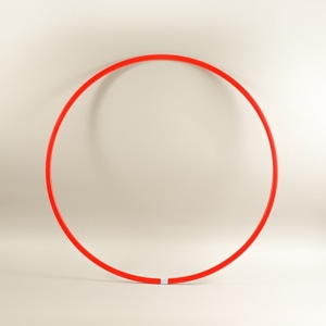 니스포 리듬체조 후프 - FLAT 시니어 85cm 레드 (빨간색/RED)