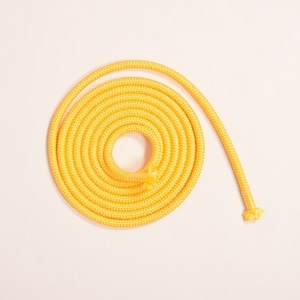 니스포 리듬체조 줄 165-HEAVY 3미터 옐로우 (노란색/YELLOW) 전문가용 165g 리듬체조 로프