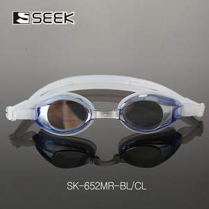 SEEK 고급형 성인용 미러코팅 물안경 SK652MR 블루