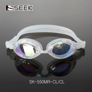 SEEK 프리미엄 성인용 미러코팅 물안경 SK550MR 클리어