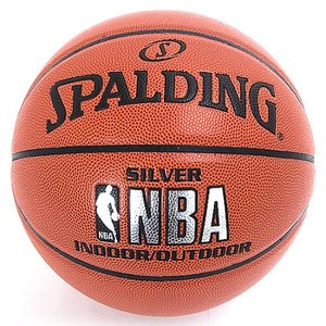 [스팔딩] NBA 실버 농구공(74-556Z) 7호